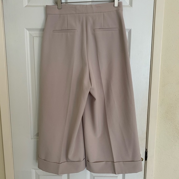 Anne Klein Crepe Cuffed Culottes Business Slacks - Picture 3 of 5